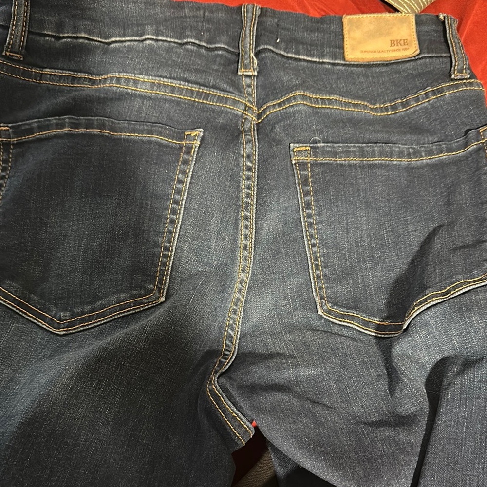 Women's Dark Blue Flared Jeans - Picture 3 of 5